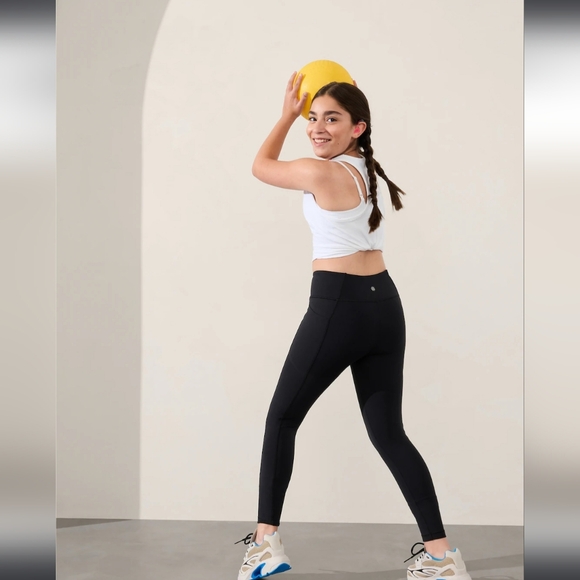 Athleta Girl Leggings Black Size 14 - Picture 7 of 8